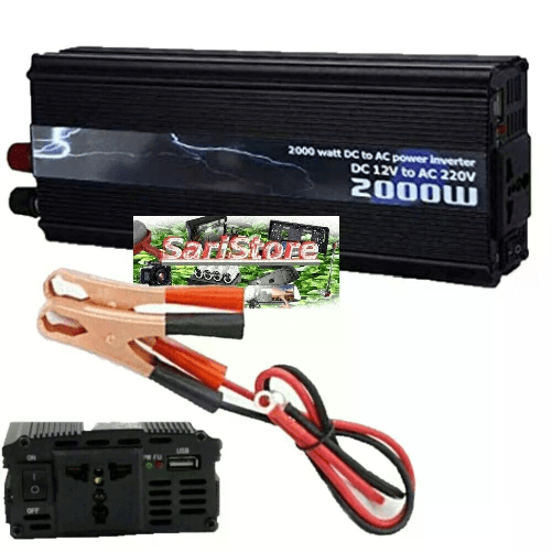 LEOVIN Inverter 2000W 12V-220V Trasformatore Auto Camper Barca PC con Presa USB