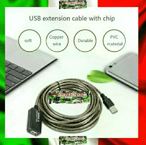 ANDOWL Prolunga Cavo USB 2.0 Amplificato 10m Anti-Degradazione Segnale, Maschio/Femmina