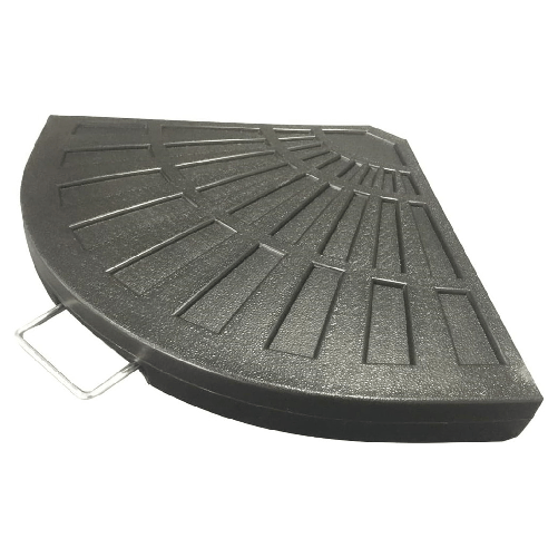 TrAdE Shop Traesio Supporto Base Per Ombrellone Peso Piede D'appoggio Con Maniglia Metallo Nero 020701 -