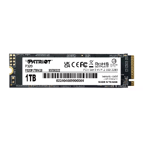 Patriot Ssd P320 1Tb M.2280 Pci-E R/W 3000/2200Mb/S
