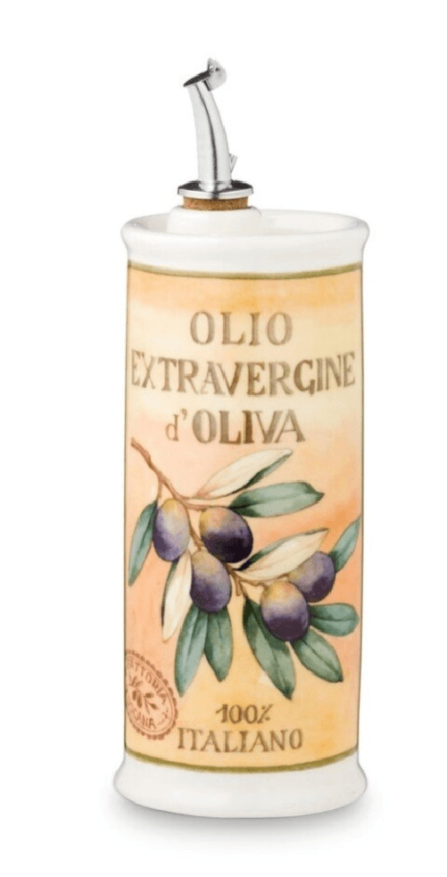 NUOVA CER Oliera / ampolla ceramica decorata Nuova Cer