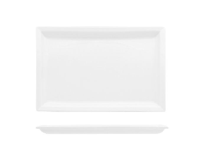 LIONESS Piatto bianco Justwhite Lioness rettangolare Misura cm.36,5x18 h.1,6 - HP9621