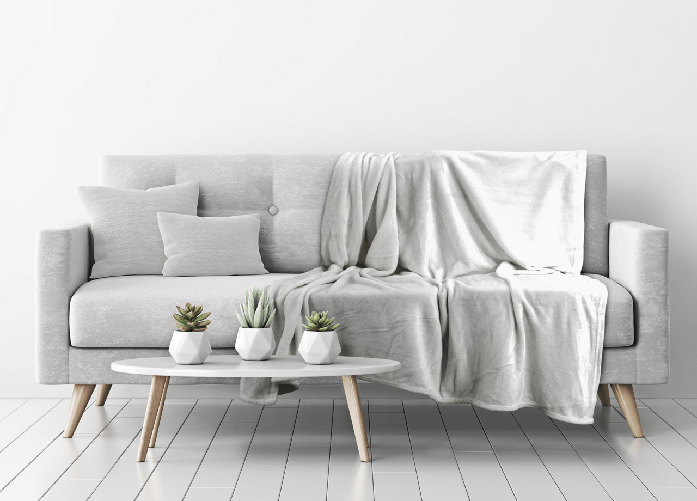 Morbido Plaid Coperta Pile Per Divano Singolo Matrimoniale Tinta Unita Grigio