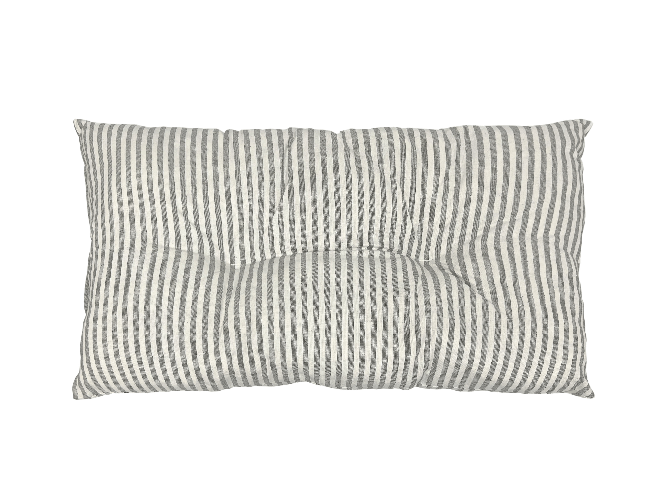 BIANCHERIAWEB Cuscino Imbottito Cuccia Cane Gatto Morbido Trapuntato 45x75cm Dis. Millerighe Misura 45x75cm,Colore Grigio