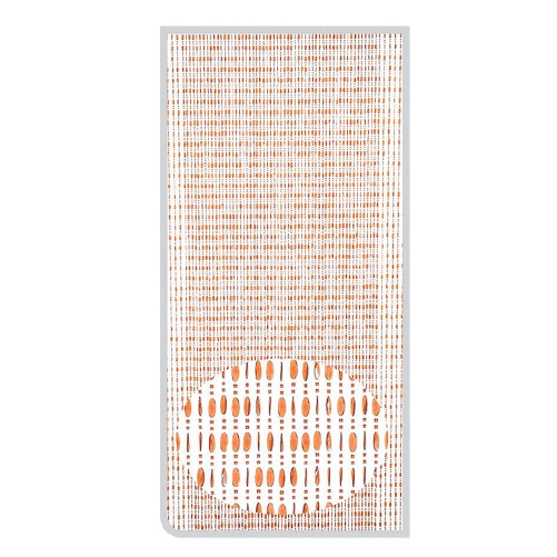 TrAdE Shop Traesio Tenda Moschiera Con Fili Perline Colore Marrone In Pvc 100x220 Cm Decoro Tpl10 017330 -