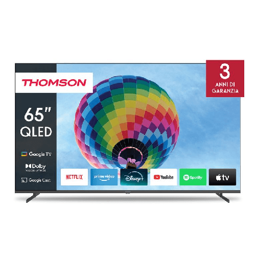 Thomson 65QG4S14 TV 165,1 cm (65") 4K Ultra HD Smart TV Wi-Fi Grigio Thomson smart tv led ultra hd 4k 65" - 65qg4c14