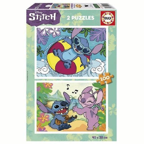 Stitch Set di 2 Puzzle Stitch 100 Pezzi