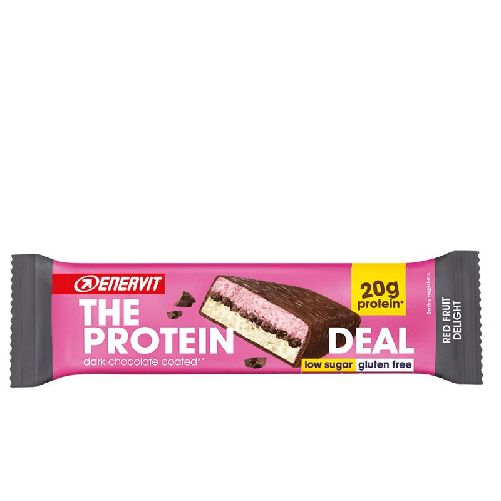 ENERVIT THE PROTEIN DEAL barretta proteica gusto RED FRUIT DELIGHT box 25 pz 55g