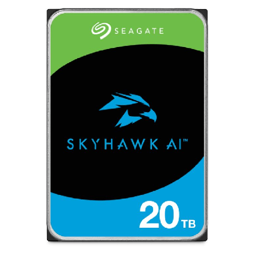 Seagate skyhawk ai disco rigido interno 20 tb 7200 giri/min 256 mb 3.5" serial ata iii