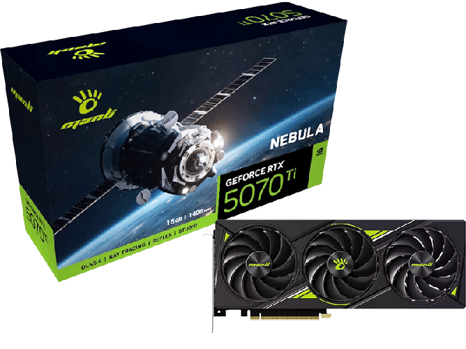 MANLI VGA Man GeForce RTX 5070 TI 16GB Nebula