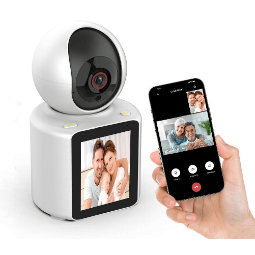 Telecamera IP WIFI con Videochiamata visione IR HD TF AUDIO DISPLAY LCD 2.8'' - c31