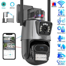ZENCOCCO A38 -Telecamera IP 8MP 4K esterno WiFi PTZ 2 obiettivo doppio schermo 8X zoom CCTV