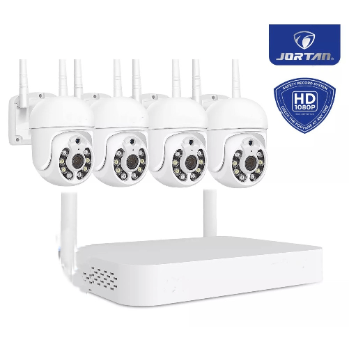 ZENCOCCO Kit Videosorveglianza NVR HD 1080p WIFI IP 4 Telecamere PTZ Infrarossi JT-8276