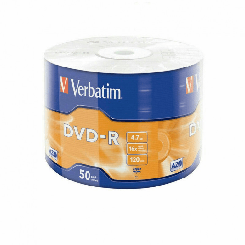 Tech-It DVD-R VERBATIM 100%vergini vuoti 16X Advanced Azo 4.7GB 120min.ORIGINALI
