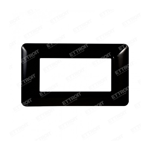ETTROIT PLACCA PLASTICA 4P NERO compatibile matix bticino| MT83402