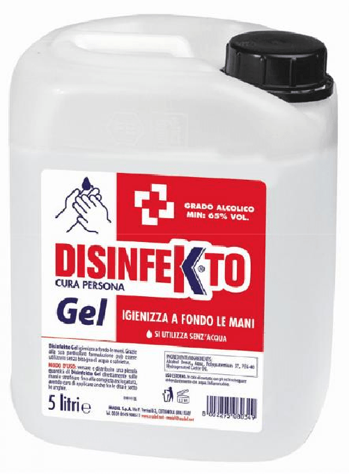Disinfekto Gel igienizzante mani 5 l