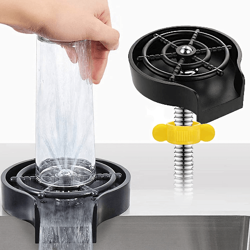 SHOPPING IN RETE Lavabicchieri Automatico A Pressione Fissaggio Su Lavello Lavandino Da Cucina Sciacquatrice