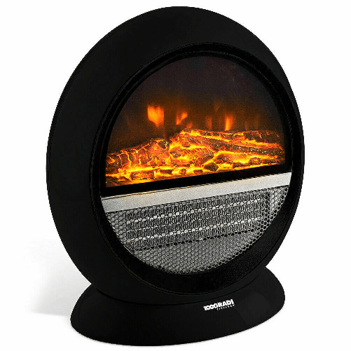 SHOPPING IN RETE Camino Effetto Fuoco Stufa Elettrica Polifemo Led Caminetto Portatile 1500W 35cm