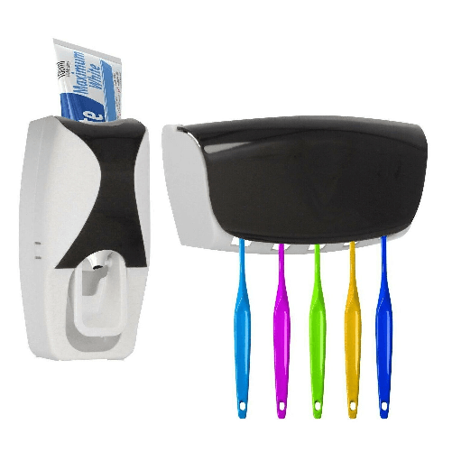 SHOPPING IN RETE DISPENSER PORTA SPAZZOLINO A MURO AUTOMATICO DENTIFRICIO PER CASA BAGNO UFFICIO