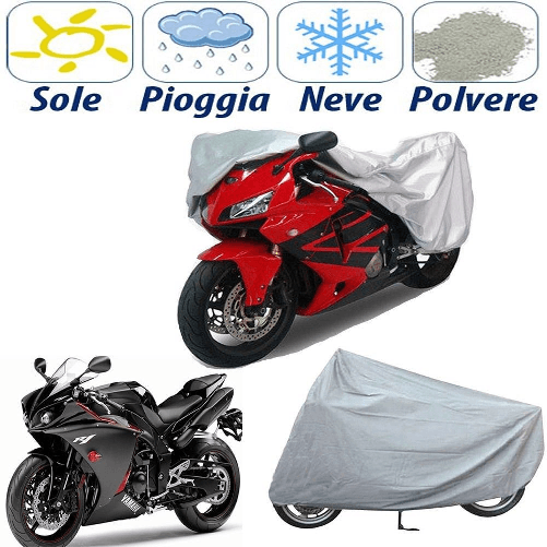 SHOPPING IN RETE TELO COPRIMOTO TAGLIA 210 X 120 CM IMPERMEABILE COVER MOTO IN PEVA