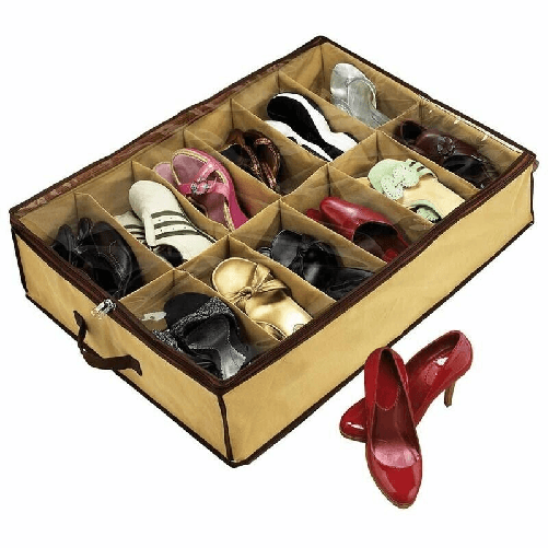SHOPPING IN RETE SCARPIERA ORGANIZER SCARPE ULTRA SOTTILE 12 PAIA DI SCARPE SOTTO LETTO