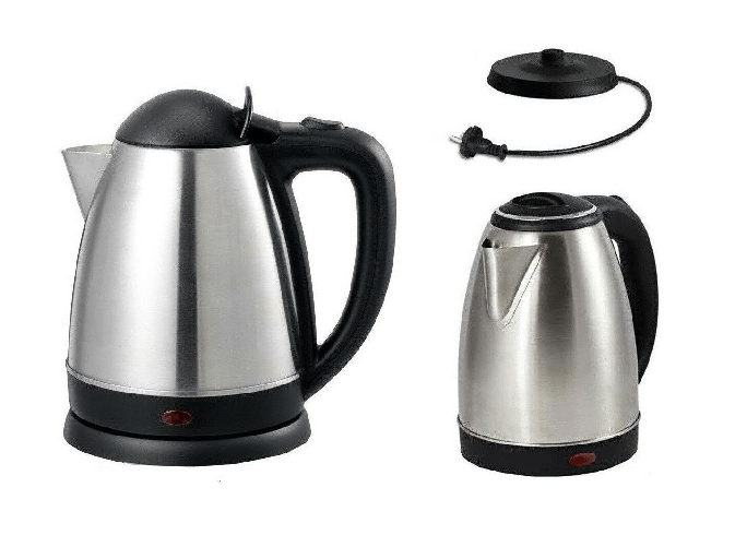 SHOPPING IN RETE BOLLITORE ELETTRICO 1500w ACCIAIO ACQUA CALDA CUCINA 1,8 LITRI TISANE TE INFUSI