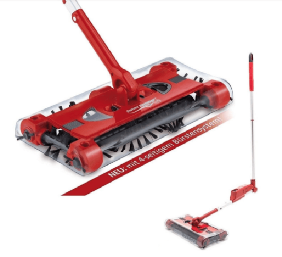 SHOPPING IN RETE SCOPA ROTANTE ELETTRICA SWIVEL SWEEPER MAX ASPIRAPOLEVERE RUOTANTE RICARICABILE