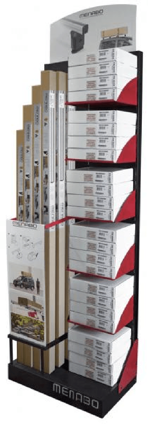 Menabo Espositore modulare barre portatutto Professional