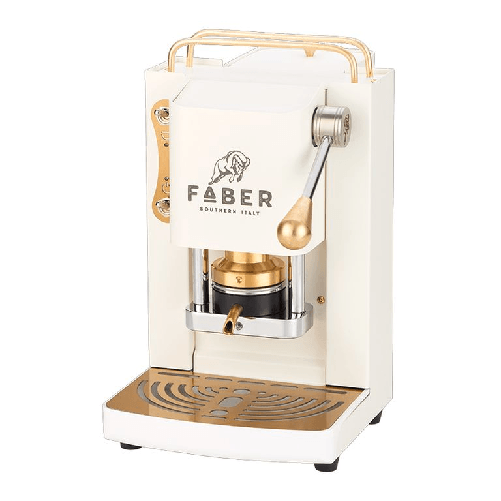 Faber pro deluxe sabbia ivory - macchina per caffe'' - pressacialda in ottone