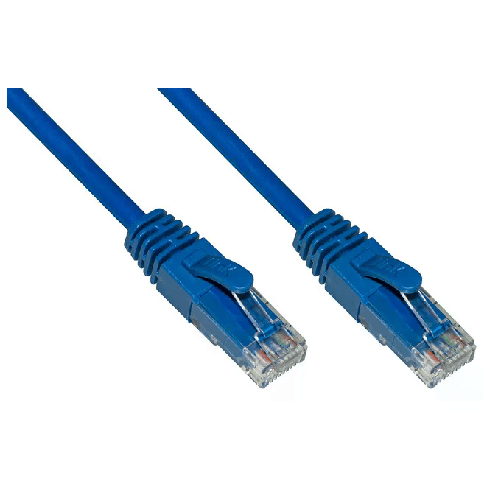 Cavo Rete Categoria 6A Non Schermato Utp Awg24 Colore Blu Halogenfree Mt 75