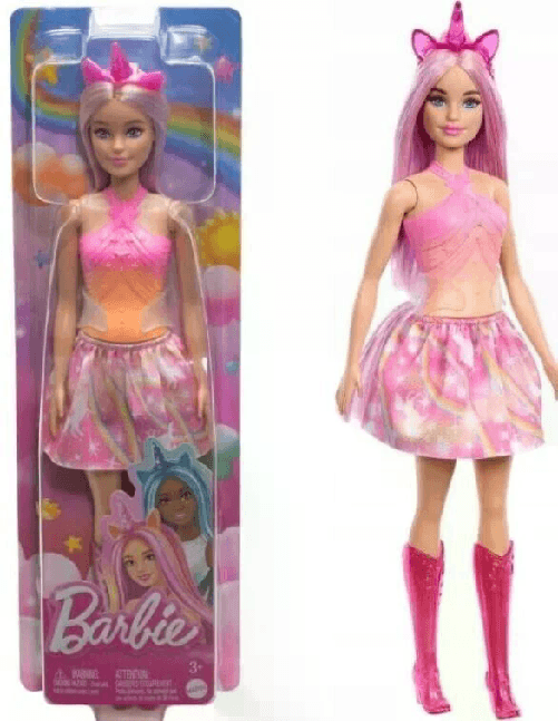 MATTEL BARBIE FAIRTALE UNICORNI ROSA