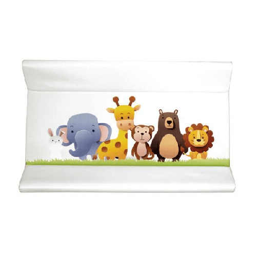 Bibo Materassino fasciatoio in pvc bianco animali 3D