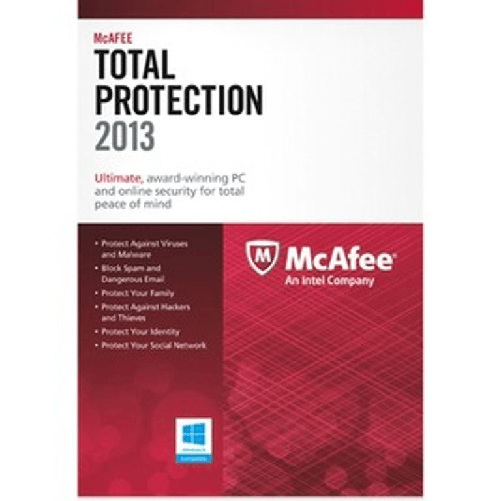 McAfee Total Protection 2013, 3u, DEU, FRE, ITA, ENG Sicurezza antivirus Tedesca, Inglese, Finlandese, ITA 3 licenza/e Mcafee total protection 2013 3