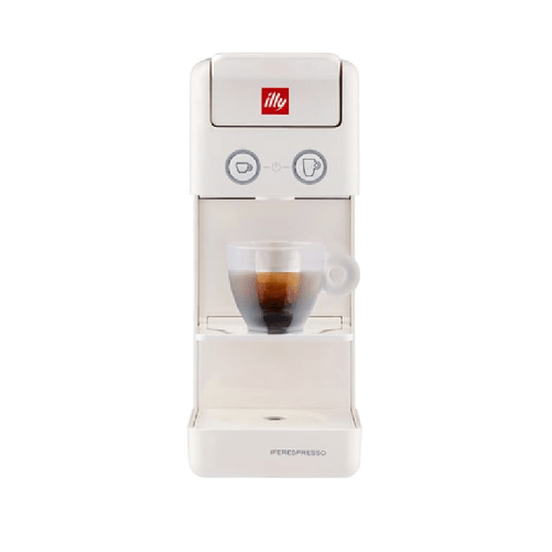 Illy m./caffe' y3.3 christmas box 60644 macchina caffe' per capsule illy - bianco +54 capsule