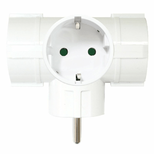 Silver Electronics 9153 adattatore per presa di corrente Tipo F Bianco Silver Electronics Adattatore per Prese Silver Electronics 9153 3500W Bianco 22