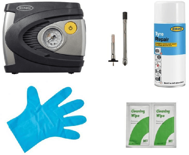 Ring Automotive RTK5 kit di riparazione pneumatico Auto Ring Kit emergenza ripara pneumatici