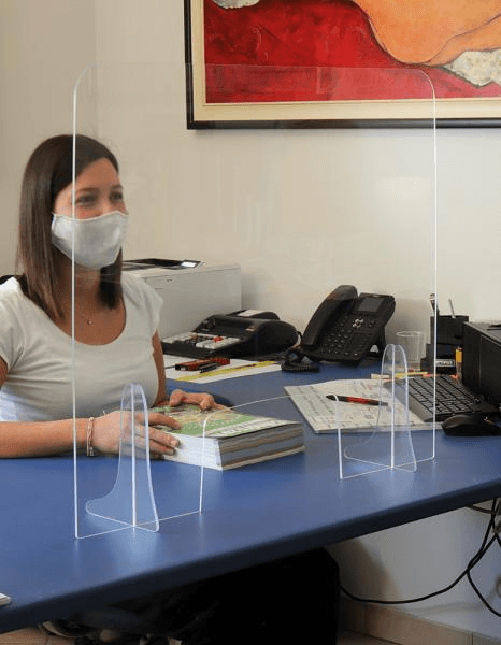 Cora Schermo protettivo PMMA 200x75 cm con apertura