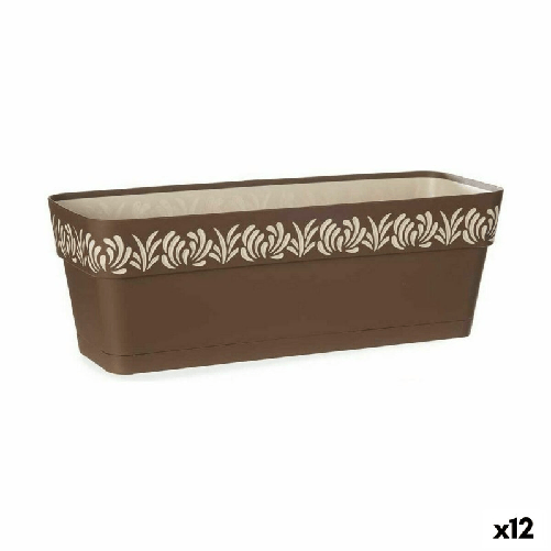 Stefanplast Vaso Autoirrigante Stefanplast Gaia Marrone Plastica 18 x 17 x 49,5 cm (12 Unità)