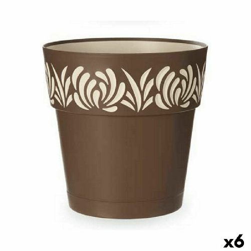 Stefanplast Vaso Autoirrigante Stefanplast Gaia Marrone Plastica 29 x 29 x 29 cm (6 Unità)