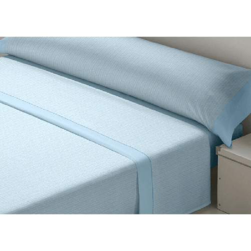 D'Or Set di Lenzuola D'Or CEBRA Azzurro Singolo Franela