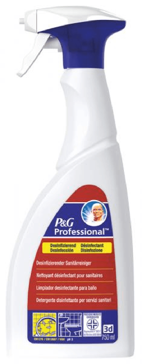 P&G Professional 555252 Cartone 6 pz Detergente disinfettante servizi sanitari 750 ml