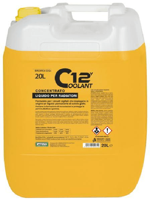 Cora Chimici Di Qualita Coolant 12Y giallo concentrato 20 L