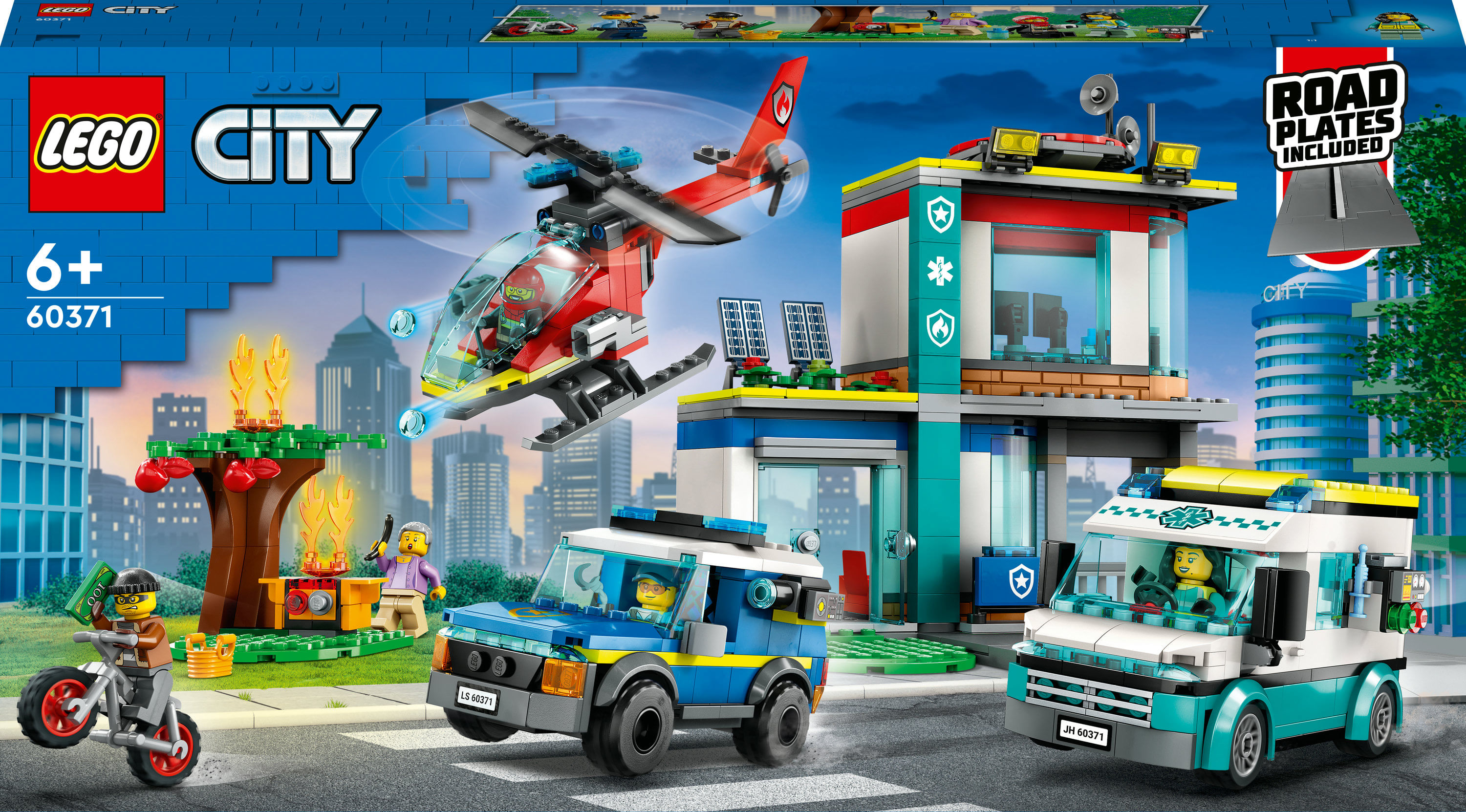 Lego giochi per bambini, costruzioni, giochi creativi, mattoncini lego, lego city, macchina polizia giocattolo LEGO City Quartier generale veicoli d’e