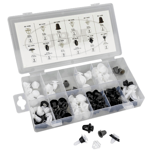JBM ASSORTIMENTO DI 80 PZ. CLIP PER MODANATURA PEUGEOT/CITROËN
