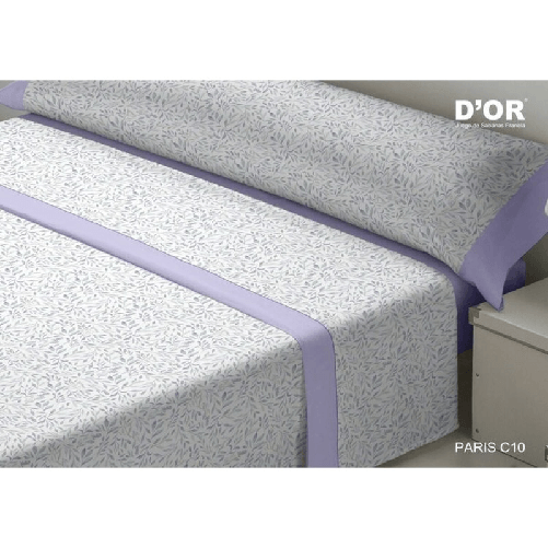 D'Or Set di Lenzuola D'Or PARIS Malva Singolo Franela
