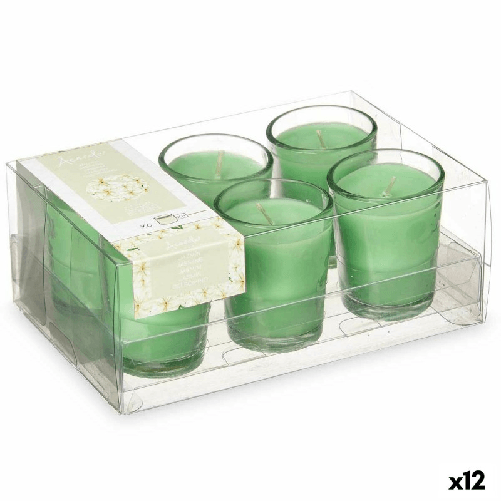 Set di Candele Profumate Acorde Gelsomino Bicchiere (12 Unità)