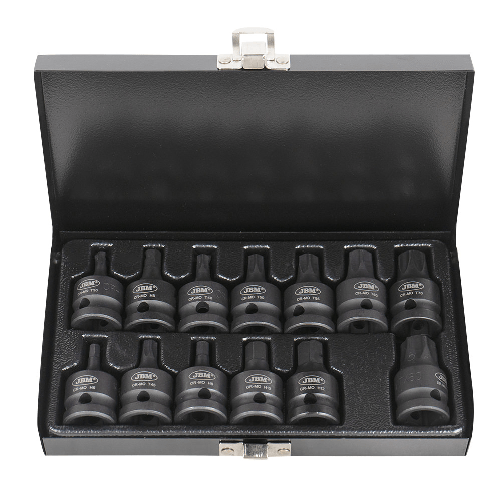 JBM SET DI 13 INSERTI PNEUMATICI 1/2” ESAGONALI E TORX