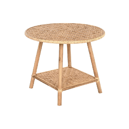 DKD Home Decor Tavolo aggiuntivo DKD Home Decor 61 x 61 x 46 cm 61 x 61 x 49 cm Marrone Rattan