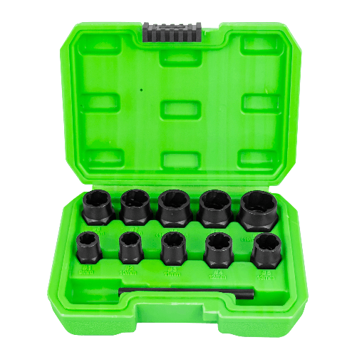JBM KIT DI BUSSOLE TWIST DI 3/8" PER L'ESTRAZIONE DI DADI/BULLONI DI SICUREZZA