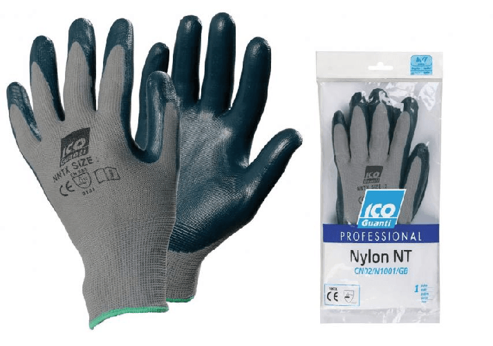 Ico Coppia guanti Nylon NT in nylon e nitrile taglia M (7-7,5)